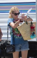 EMMA ROBERTS on the Set of Scream Queens in Beverly Hills 07/27/2016