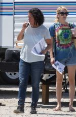 EMMA ROBERTS on the Set of Scream Queens in Beverly Hills 07/27/2016