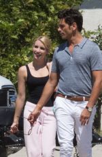 EMMA ROBERTS on the Set of Scream Queens in Beverly Hills 07/27/2016