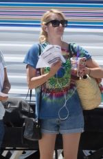 EMMA ROBERTS on the Set of Scream Queens in Beverly Hills 07/27/2016
