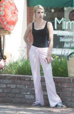 EMMA ROBERTS on the Set of Scream Queens in Beverly Hills 07/27/2016