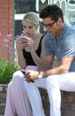 EMMA ROBERTS on the Set of Scream Queens in Beverly Hills 07/27/2016