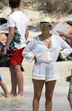 EVA LONGORIA in Bikini on the Beach in Ibiza 07/21/2016