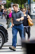EVA MENDES Arrives at a Cosmetic Surgery Office in Budapest 07/16/2016
