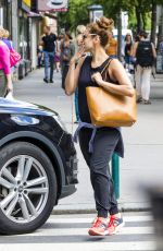 EVA MENDES Arrives at a Cosmetic Surgery Office in Budapest 07/16/2016