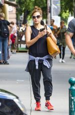 EVA MENDES Arrives at a Cosmetic Surgery Office in Budapest 07/16/2016