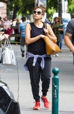 EVA MENDES Arrives at a Cosmetic Surgery Office in Budapest 07/16/2016