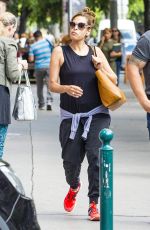 EVA MENDES Arrives at a Cosmetic Surgery Office in Budapest 07/16/2016