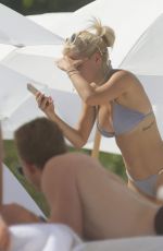 EVELINA BARRY in Bikini on the Beach in Miami 07/19/2016