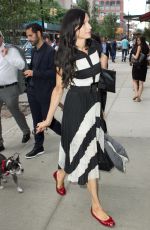 FAMKE JANSSEN Out and About in New York 07/19/2016