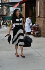 FAMKE JANSSEN Out and About in New York 07/19/2016
