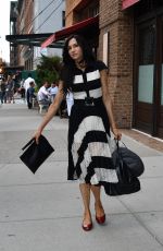 FAMKE JANSSEN Out and About in New York 07/19/2016