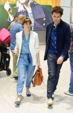 FELICITY JONES at Heathrow Airport in London 07/27/2016