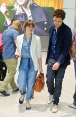 FELICITY JONES at Heathrow Airport in London 07/27/2016