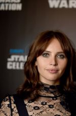 FELICITY JONES at Rogue One: A Star Wars Story Panel at Star Wars Celebration in London 07/15/2016