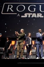 FELICITY JONES at Rogue One: A Star Wars Story Panel at Star Wars Celebration in London 07/15/2016