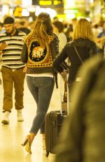 FERNE MCCANN at Heatrow Airport in London 07/02/2016