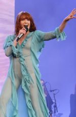 FLORENCE WELCH Performs at British Summertime Festival at Hyde Park in London 07/02/2016