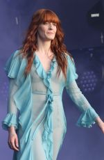 FLORENCE WELCH Performs at British Summertime Festival at Hyde Park in London 07/02/2016