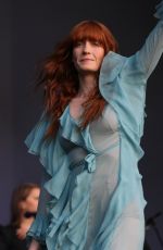 FLORENCE WELCH Performs at British Summertime Festival at Hyde Park in London 07/02/2016
