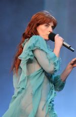 FLORENCE WELCH Performs at British Summertime Festival at Hyde Park in London 07/02/2016