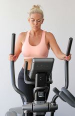 FRANKIE ESSEX Working at a Gym in Ibiza 07/04/2016