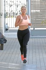 FRANKIE ESSEX Working at a Gym in Ibiza 07/04/2016