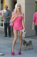 FRENCHY MORGAN Arrives on the Set of Plastic Doll of Hollywood 07/18/2016