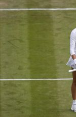 GARBINE MUGURUZA at 2nd Tound of Wimbledon Tennis Championships in London 06/30/2016