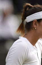 GARBINE MUGURUZA at 2nd Tound of Wimbledon Tennis Championships in London 06/30/2016