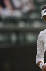 GARBINE MUGURUZA at 2nd Tound of Wimbledon Tennis Championships in London 06/30/2016