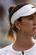 GARBINE MUGURUZA at 2nd Tound of Wimbledon Tennis Championships in London 06/30/2016