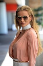 GEORGIA KOUSOULOU Filming at Upper East Nightclub 07/03/2016