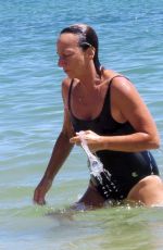 GIANNA NANNINI in Swimsuit at a Beach in Ibiza 07/17/2016