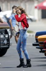 GIGI HADID at a Photoshoot in Los Angeles 07/28/2016