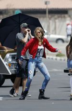 GIGI HADID at a Photoshoot in Los Angeles 07/28/2016