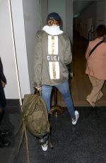 GIGI HADID at JFK Airport in New York 07/20/2016