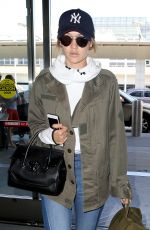 GIGI HADID at JFK Airport in New York 07/20/2016