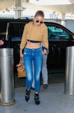 GIGI HADID at JFK Airport in New York 07/26/2016