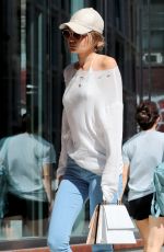 GIGI HADID at The Smile in New York 07/24/2016