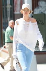 GIGI HADID at The Smile in New York 07/24/2016