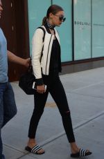 GIGI HADID Heading to a Photoshoot in New York 07/12/2016
