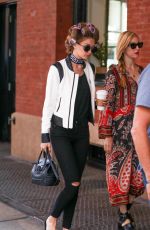 GIGI HADID Heading to a Photoshoot in New York 07/12/2016