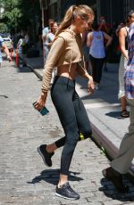 GIGI HADID Leaves a Photoshoot in New York 07/26/2016