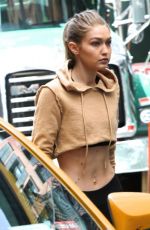 GIGI HADID Leaves a Photoshoot in New York 07/26/2016