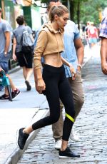 GIGI HADID Leaves a Photoshoot in New York 07/26/2016