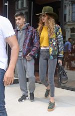 GIGI HADID Leaves her Apartment in New York 07/06/2016