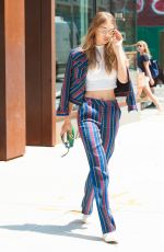 GIGI HADID Leaves Her Apartment in New York 07/25/2016