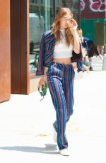 GIGI HADID Leaves Her Apartment in New York 07/25/2016
