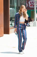 GIGI HADID Leaves Her Apartment in New York 07/25/2016